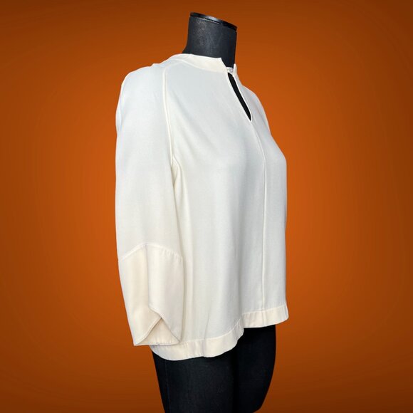 Hermes NWT Silk Blouse Top Shirt Size 38 Made in France Super High Quality - Picture 10 of 13